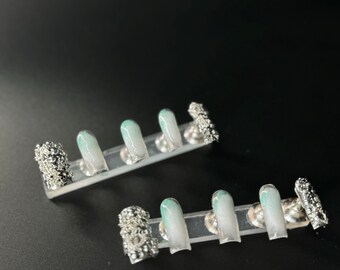 Airbrush Junk-Nagel-Charm-Set (handgefertigt & wiederverwendbar)