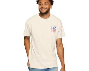 Comfort Colors USMNT Shield Crest Tee | U.S. Soccer Logo Crest