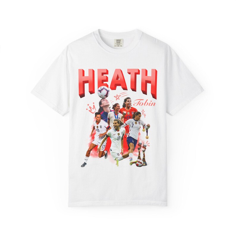 Tobin Heath Soccer Graphic Tee: USWNT Fan Shirt image 2