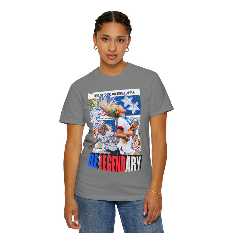 Julie Ertz USWNT T-Shirt: Garment-Dyed Cotton Tee for Soccer Fans 画像 7