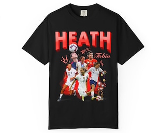 Camiseta gráfica de futebol Tobin Heath: Camiseta para fãs da seleção feminina dos EUA