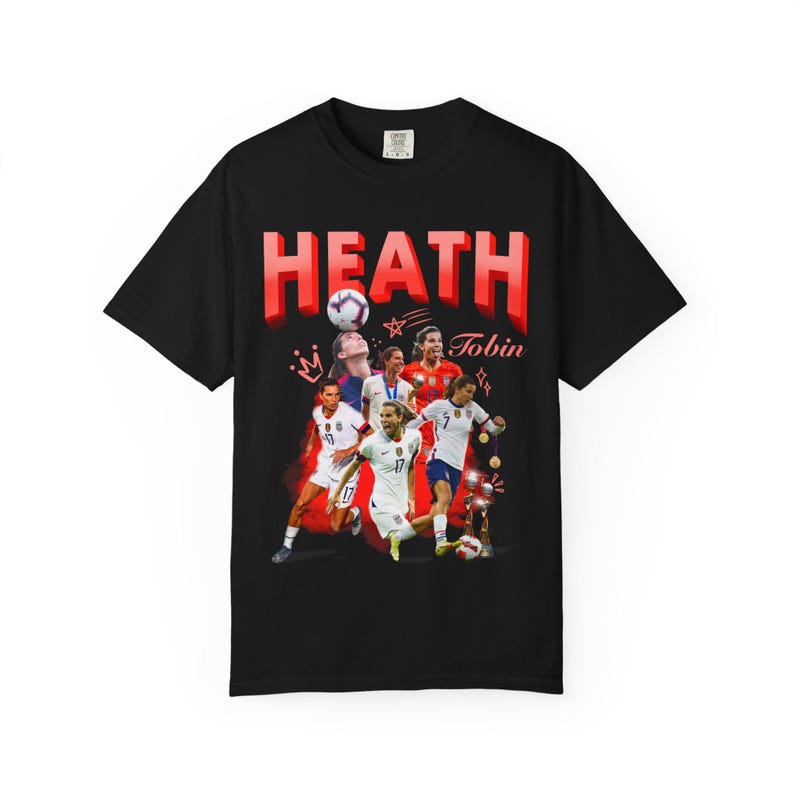Tobin Heath Soccer Graphic Tee: USWNT Fan Shirt image 1