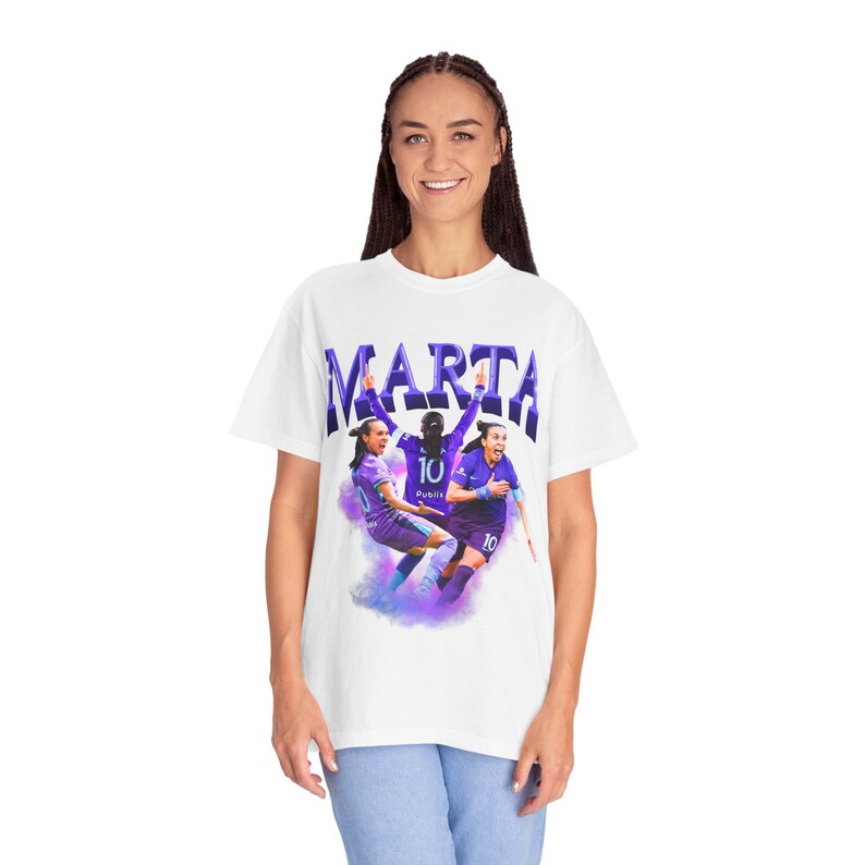 Marta Rolando Pride Fußball-Fans T-Shirt, Fußballfan-T-Shirt, Marta Fans, Damen Fußball, sportliche Kleidung, NWSL Ausrüstung Bild 5