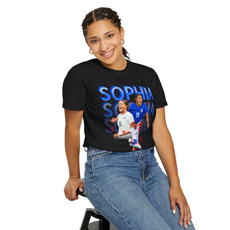 USWNT Player Sophia Wilson / Smith T-shirt image 10
