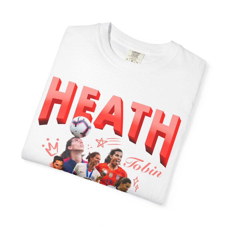 Tobin Heath Soccer Graphic Tee: USWNT Fan Shirt image 3