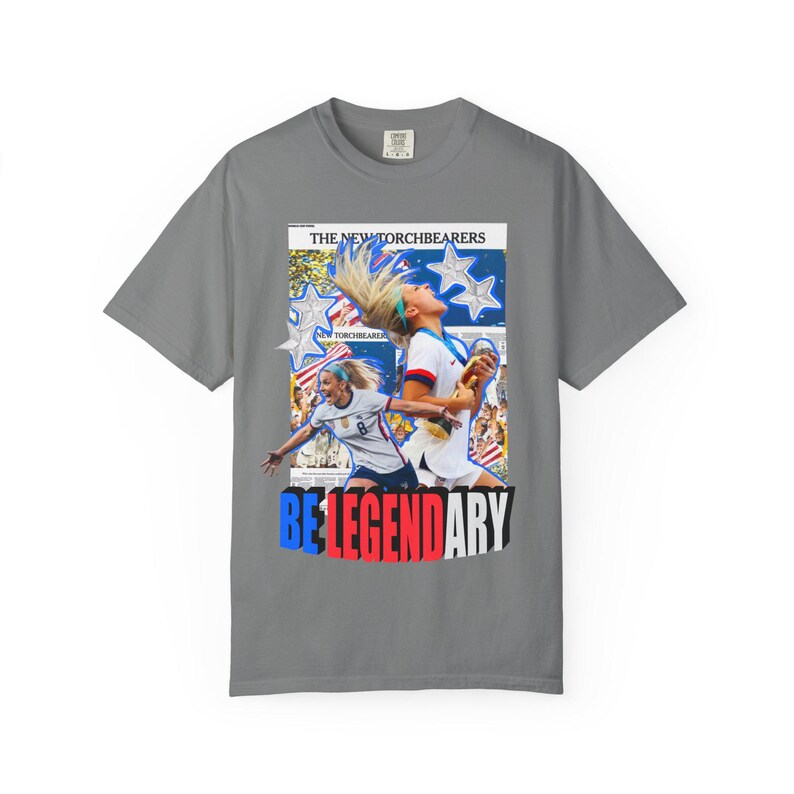 Julie Ertz USWNT T-Shirt: Garment-Dyed Cotton Tee for Soccer Fans 画像 3