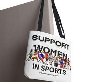 Support Women in Sports Female Athletes Tote Bag