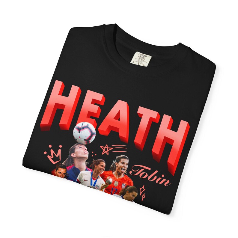 Tobin Heath Soccer Graphic Tee: USWNT Fan Shirt image 4