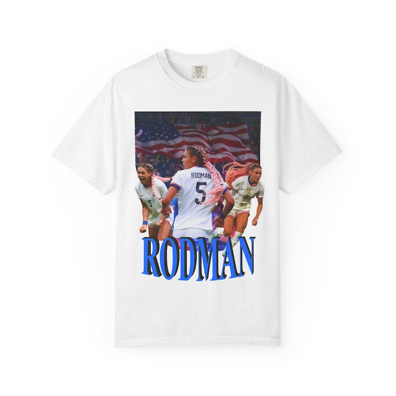 Trinity Rodman Vintage Style Tee: USWNT Soccer Fan Shirt image 1