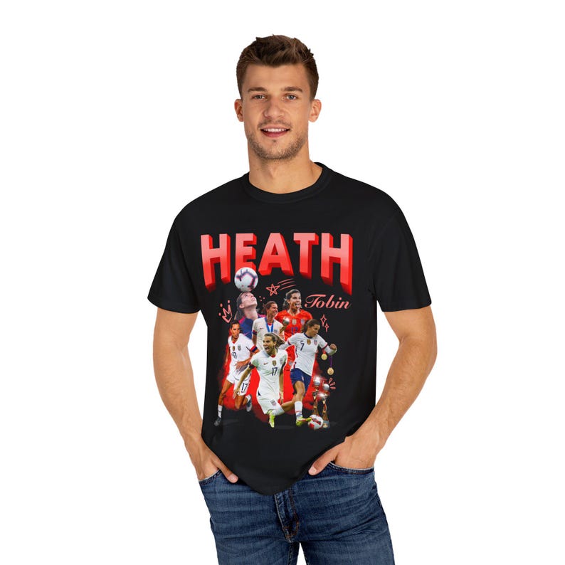 Tobin Heath Soccer Graphic Tee: USWNT Fan Shirt image 6