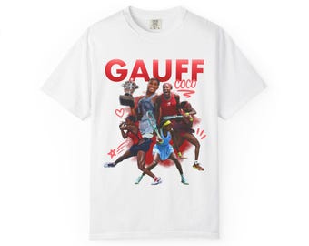 Coco Gauff Tennis Tee: Unisex Garment-Dyed Cotton T-Shirt