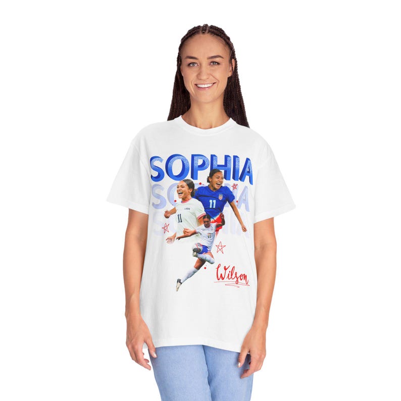 USWNT Player Sophia Wilson / Smith T-shirt image 7