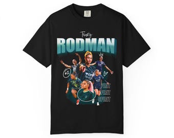 Dreieinigkeit Rodman Fußball Spieler T-Shirt | Weibliche Athleten-Grafik-T-Shirt