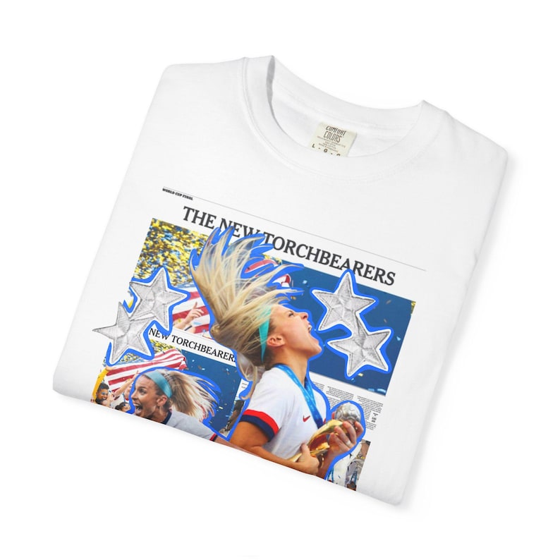 Julie Ertz USWNT T-Shirt: Garment-Dyed Cotton Tee for Soccer Fans 画像 4