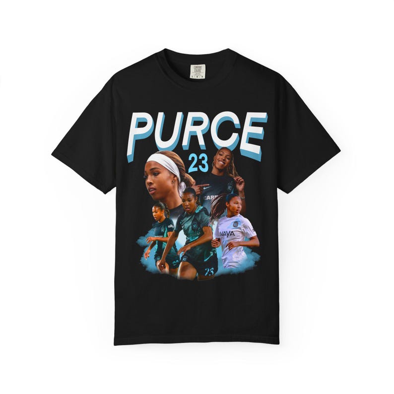 Midge Purce Fußball T-Shirt, Gotham FC Fans, NWSL Fans Bild 1