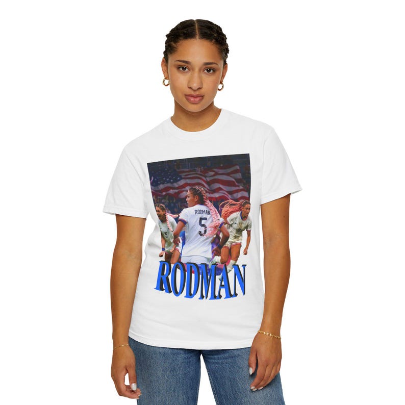 Trinity Rodman Vintage Style Tee: USWNT Soccer Fan Shirt image 4