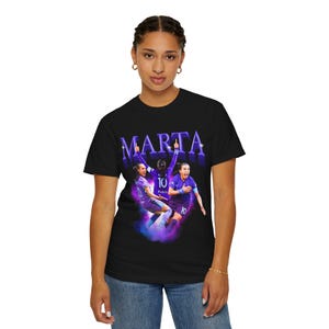 Marta Rolando Pride Fußball-Fans T-Shirt, Fußballfan-T-Shirt, Marta Fans, Damen Fußball, sportliche Kleidung, NWSL Ausrüstung Bild 7