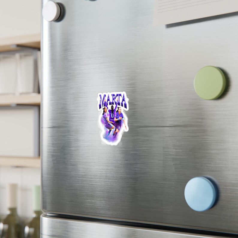 Adesivo Orgulho de Marta Orlando - Fãs de futebol da NWSL, decoração para casa, adesivos para carro, presente para atletas, arte de parede esportiva imagem 4