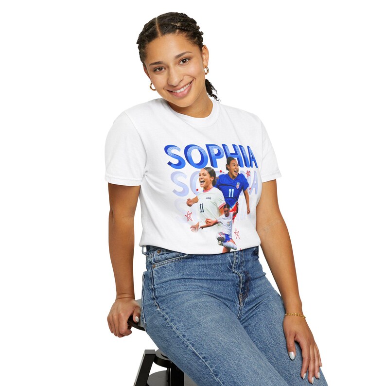 USWNT Player Sophia Wilson / Smith T-shirt image 9