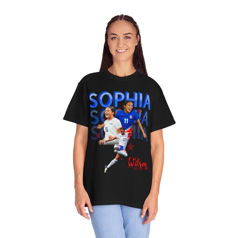 USWNT Player Sophia Wilson / Smith T-shirt image 8