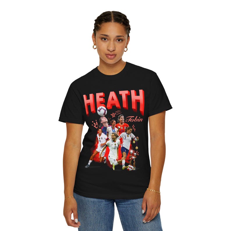 Tobin Heath Soccer Graphic Tee: USWNT Fan Shirt image 8