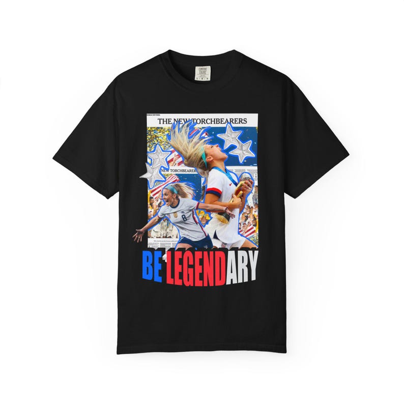 Julie Ertz USWNT T-Shirt: Garment-Dyed Cotton Tee for Soccer Fans 画像 1