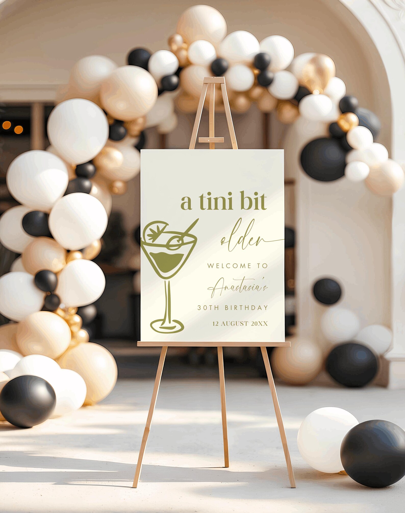 Welcome Bit A Tini Bit Older Birthday Welcome Sign, 30th Birthday Welcome Sign ...