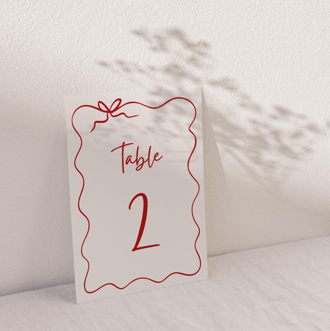 Italian Wedding Table Numbers Template, Hand Drawn Whimsical Table ...