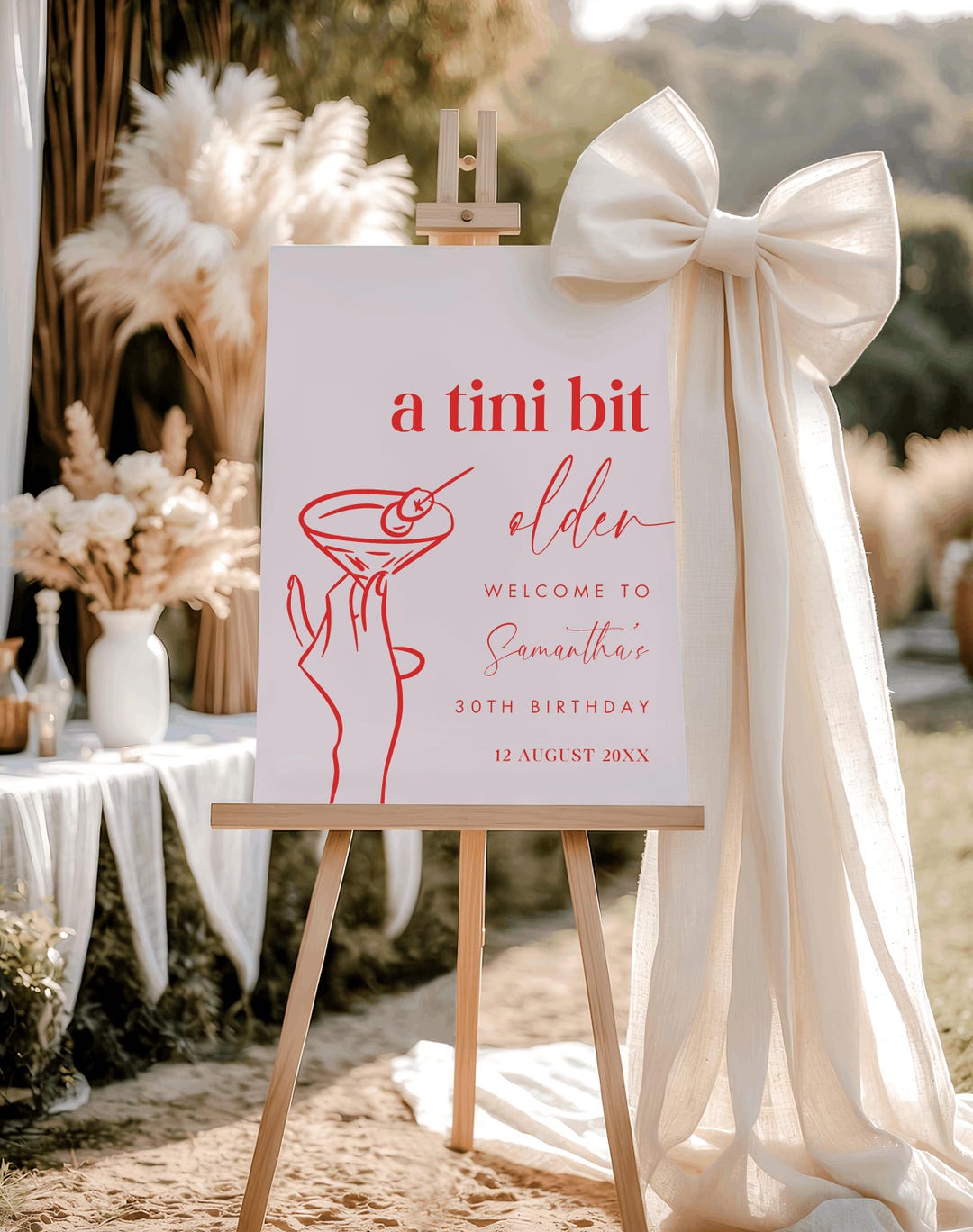 Welcome Bit A Tini Bit Older Birthday Welcome Sign, 30th Birthday Welcome Sign ...