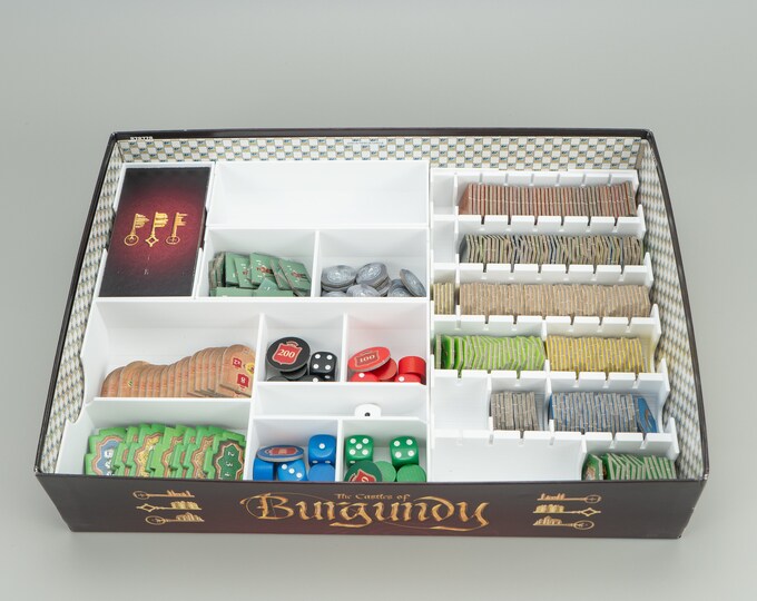 Feldherr Organizer In Plastica Per The Castles Of Burgundy, Contenitore Per Tessere E Accessori, Gioco Da Tavolo - 4