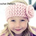 Instant Download, Crochet PATTERN PDF - Earwarmer Toddler, Child, Preteen to Adult sizes included