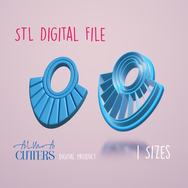Polymer Clay Cutters | STL File Clay Cutter | STL Cutter File | Digital STL File | 3D Printer File | Clay Cutter Stl | Macrame 1 Cutout