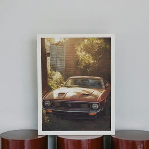 Descarga digital de impresiones de Ford Mustang, arte de pared de Ford Mustang vintage en blanco y negro, arte de autos clásicos, fotografía de autos, impresiones de autos Mustang antiguos