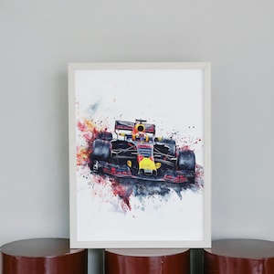 Max Verstappen Red Bull print - Max Verstappen artwork, Formula 1 Poster, Max Verstappen Wall Art, Max Verstappen Red Bull F1 poster, Gift