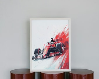 Charles Leclerc Ferrari F1 Kunstdruck: GrandPrix Racing (Digitaler Download)