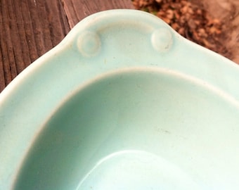 Lu Ray Pastels Aqua Blue Serving Bowl TS & T Cottage Chic epsteam