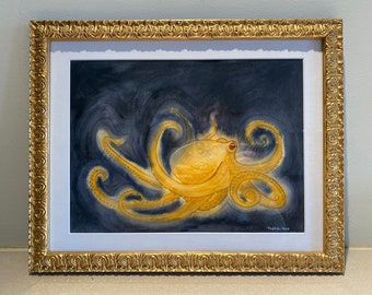 Octopuskunstwerk - Matsu - aquarelschilderij