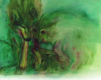Wolf Artwork - Wolves Art Print