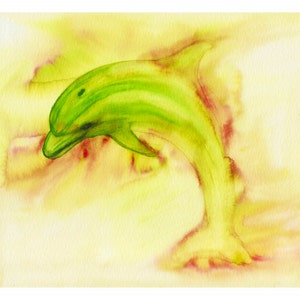 Dolphin Artwork - Dolphin Art Print