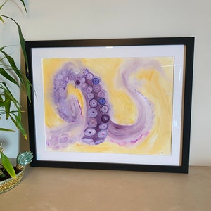 Octopus Painting - Abstract Watercolor - Octopus #08