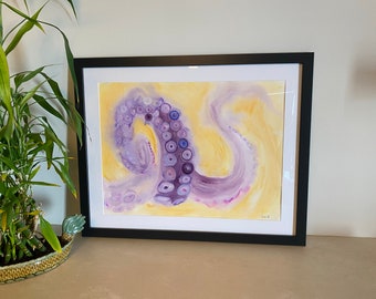 Octopus Painting - Abstract Watercolor - Octopus #08