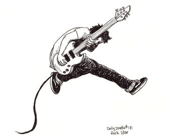 Original Rock Star Art Print - No.181 Rock Star