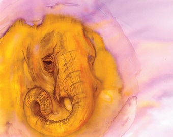 Elephant Artwork / Elephant Art Print