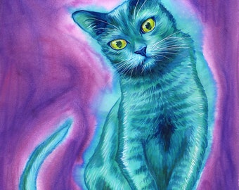 Cat Artwork - Cat Art Print