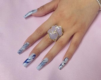 Fashionable Statement Rings Size 7.5 - 8