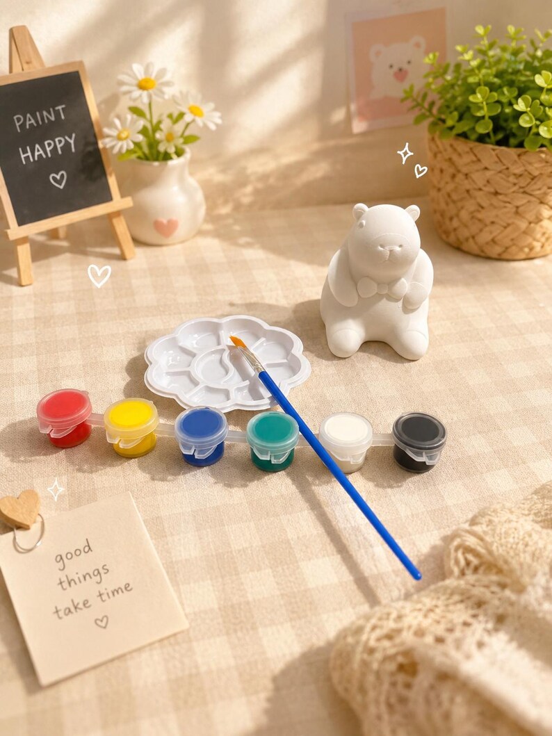 Capybara 3D Printed Party Favor Paint Kits With Paints and Brushes - Etsy