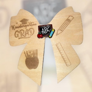 Kinder Grad Cute Wooden Hair Bow