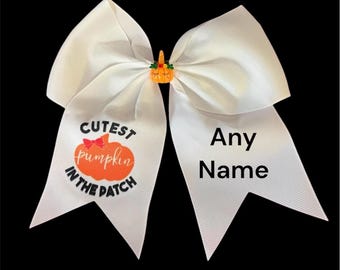 Cutest pumpkin Hair Bow
