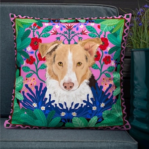 Custom Dog Pet Pillow | Personalized Pet Pillow with Your Pet&#39;s Face | Pet Memorial Pillow | Dog Lover Gift | Unique Pet Gift for Dog Owners