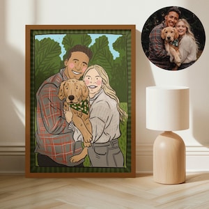 Custom Family Portrait, Cartoon Portrait, Family Portrait Print, Family Illustration, Portrait from Photo